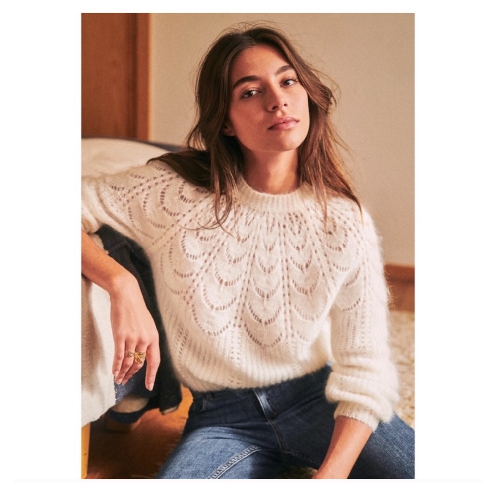 Sézane Paulin Jumper Ecru - Picture 12 of 12